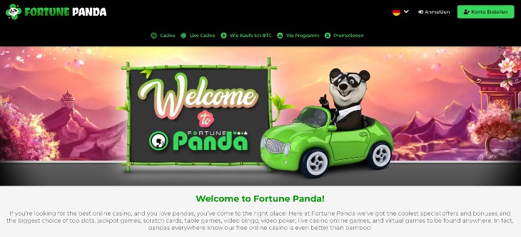 Fortune Panda Seite